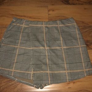 checkered skort